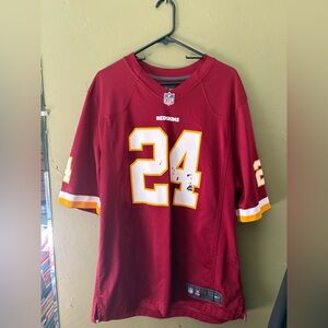 NFL Burgundy Jersey with Gray and White Details